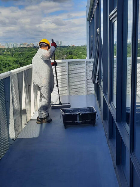 Painting balcony