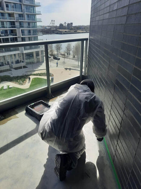 Waterproofing &amp; painting balcony